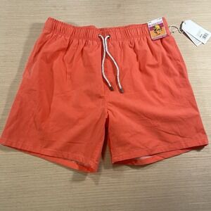 The Endless Summer Men's Swim Shorts Trunks Size XL Orange Compression Liner 17"